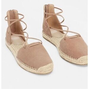 Eileen Fisher Lace Suede Espadrille Size 7